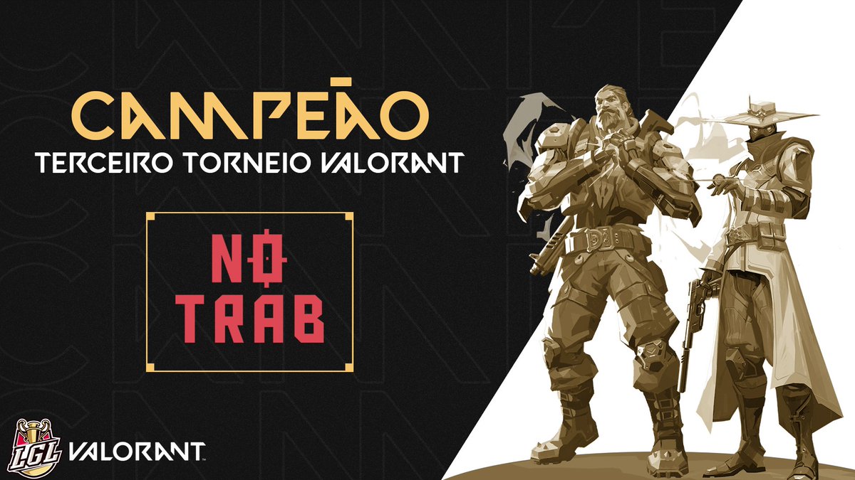 LGL_Oficial's tweet photo. 🏆 TORNEIO | VALORANT - CAMPEÃO
Após um confronto de tirar o fôlego a equipe da #NoTRAB fecha o segundo mapa e se consagra campeão do Terceiro torneio de valorant da LGL.
Obrigado a todas as equipes que participaram!
#AnotherLevel | Jogue com os melhores. 🔥 https://t.co/6o9rf71f3m