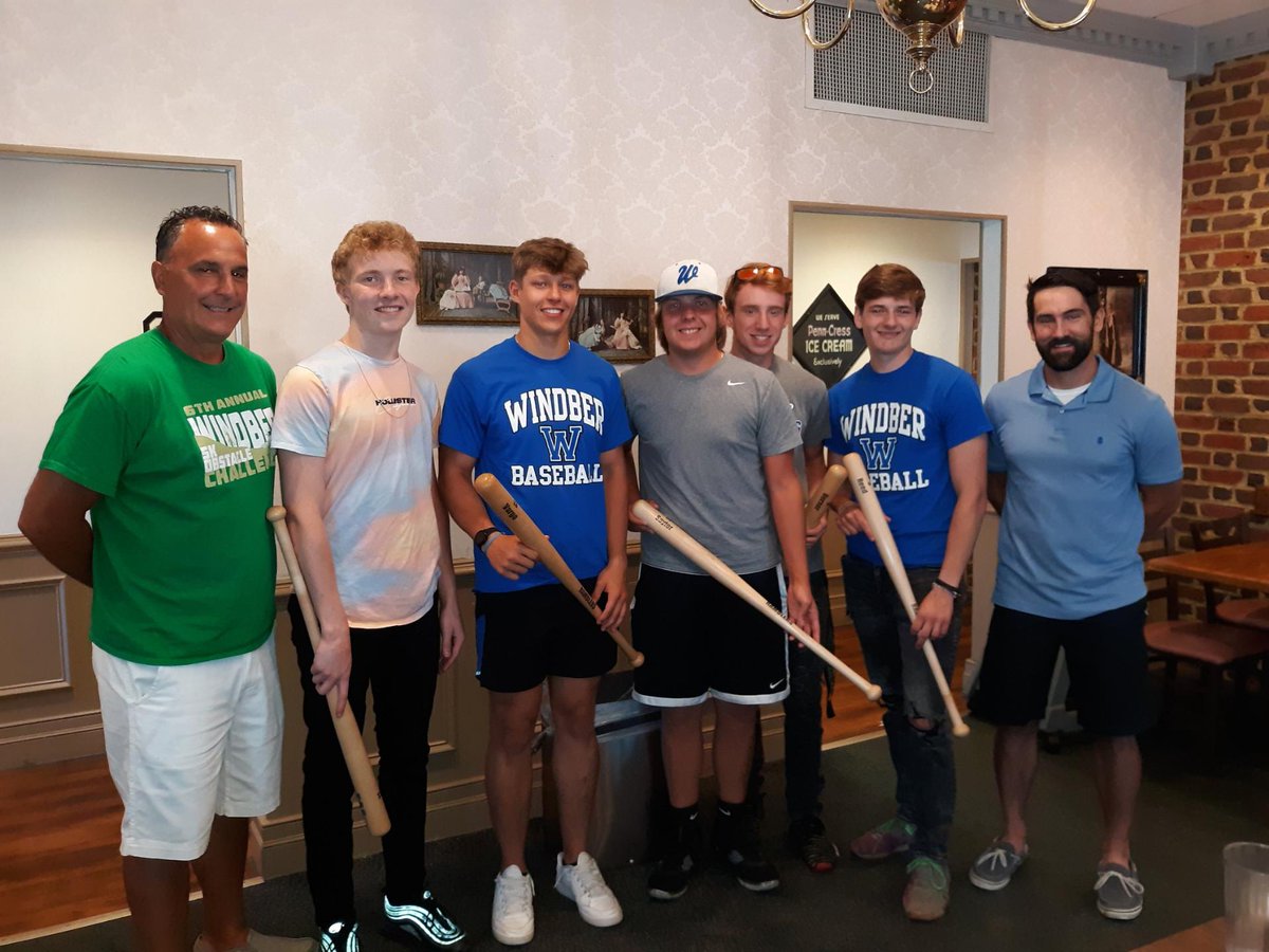 WindberBaseball's tweet photo. Said good-bye to an outstanding group of young men this evening.  Despite not playing a game as seniors, these 5 have left an undoubted mark on our program that will propel us forward to the future. Thank you Drew, Chase, Cy, Nate, and Connor! ⚾ https://t.co/TixhQyow3L