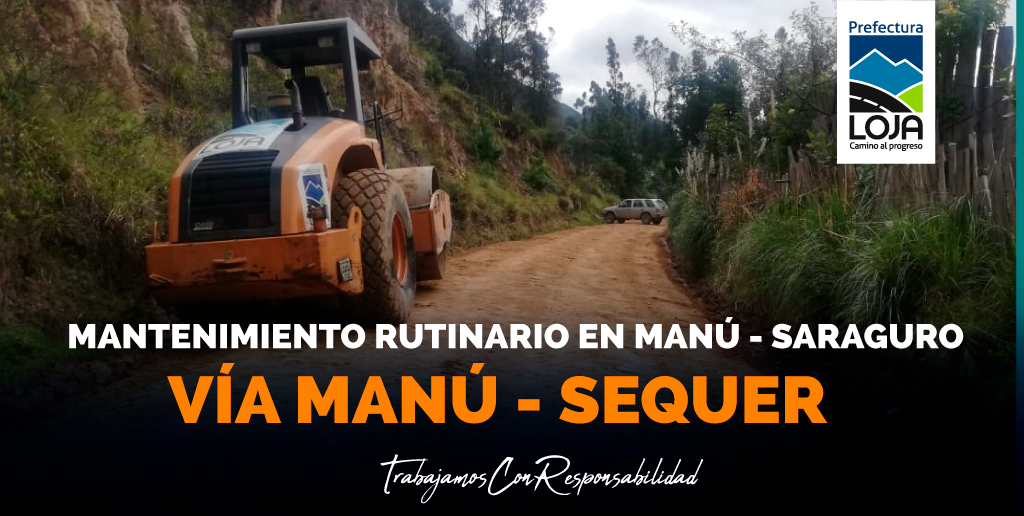 prefecturaloja's tweet photo. ⚠🚜 #VialidadRural | Realizamos mantenimiento rutinario de la vía [#Manú - #Sequer]

📌#SARAGURO

#CaminoAlProgreso|#TrabajamosConResponsabilidad✔ https://t.co/fnNfDLFwrh