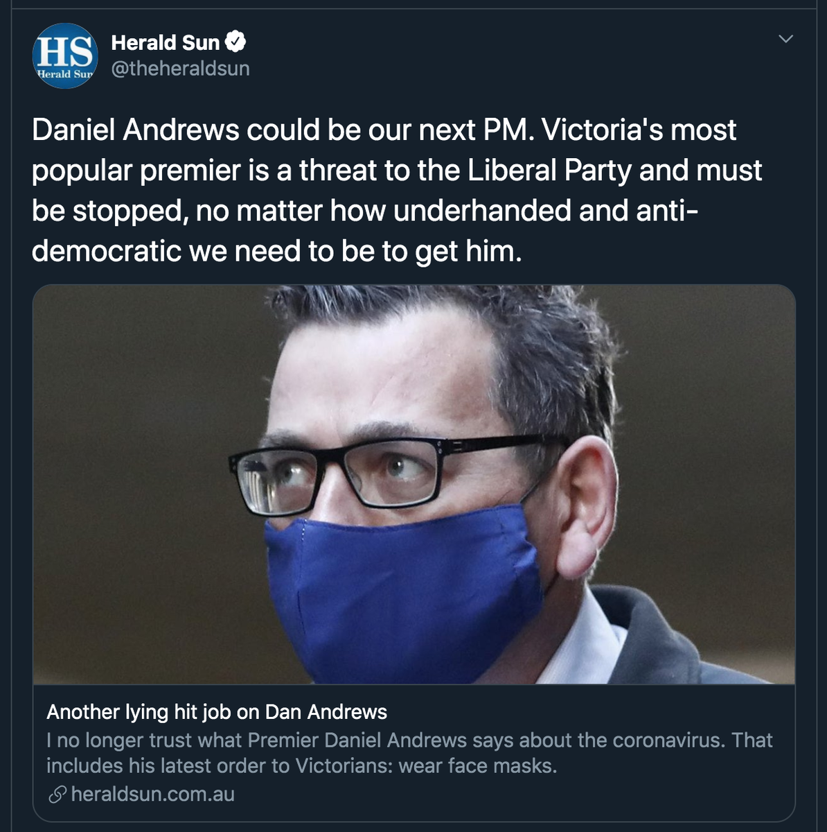 PRGuy17's tweet photo. @theheraldsun It'd save us all a heap of time if you cut the bs and just be direct, here's what that would look like. https://t.co/jw52pAHngK