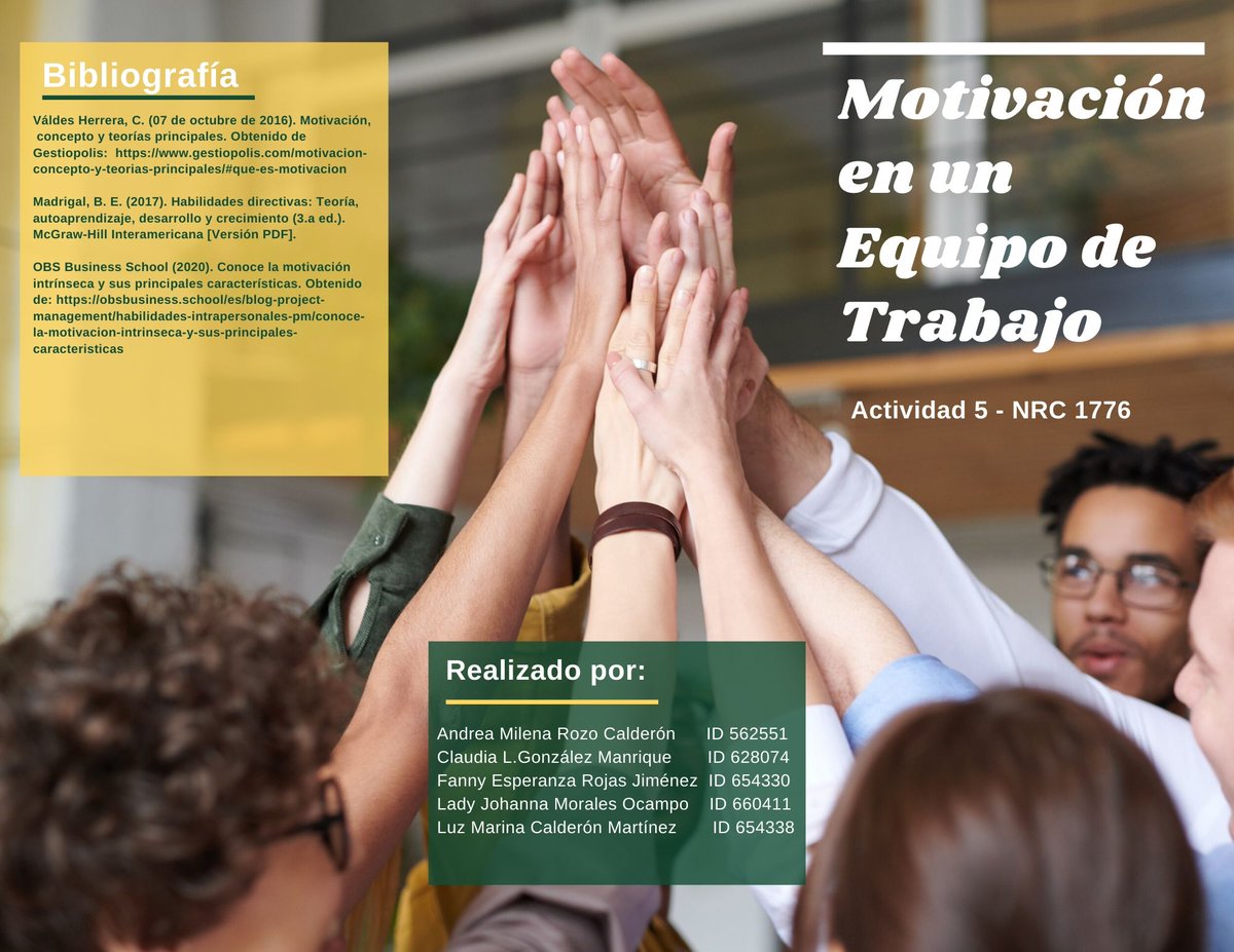 dearozo's tweet photo. @UNIMINUTODISTAN
Folleto sobre la Motivación en el Trabajo en Equipo #UVD #EstrategiasDeMotivacion 
NRC1776 - Publicación en Facebook https://t.co/9jFOnafDOy
