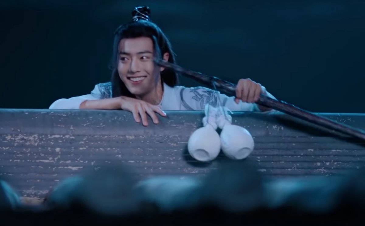 wwx, an intellectual: if i don't check the door these rules can't stop me i can just assume he'd let me in, i'm going OVER the wall *uses bike to give himself enough height to climb it*