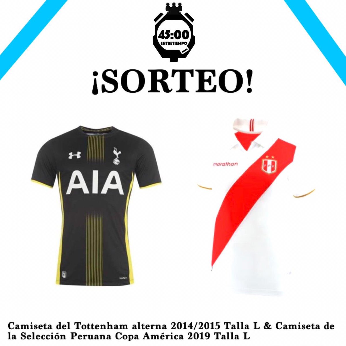 entretiempo45's tweet photo. ¡Sorteo por Fiestas Patrias! 🇵🇪

Sorteamos dos camisetas oficiales (ver imagen). Para participar tienes que seguir 2 pasos:

1️⃣Seguir esta cuenta

2️⃣Darle retweet a esta publicación

Habrán 2 ganadores, cada uno se llevará una camiseta. Resultados: Domingo 26 de julio a las 7pm. https://t.co/QVEHGVv9Yr