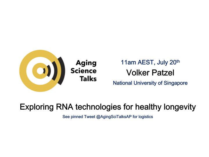 Asia-Pacific Ageing Science Talks tweet media