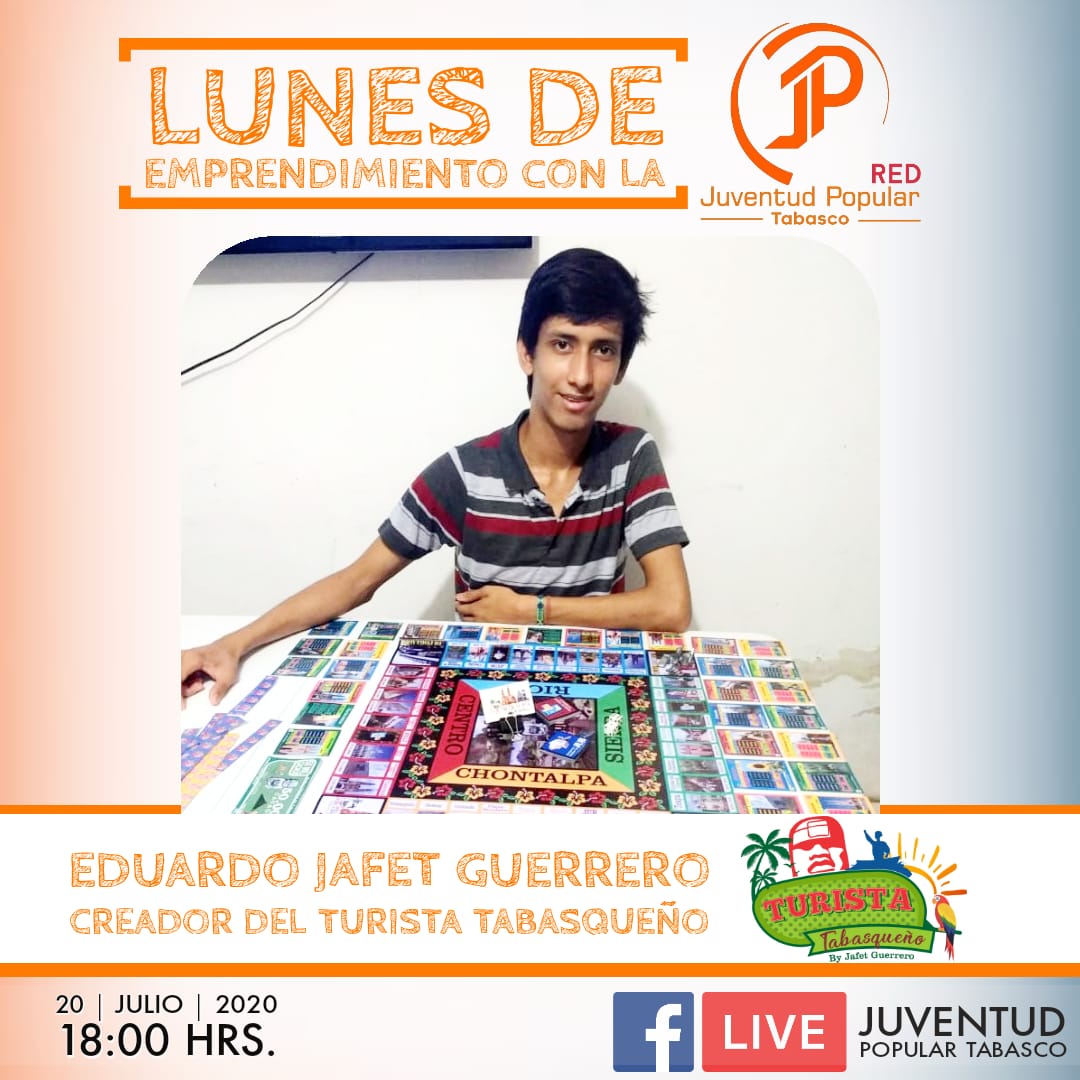 CENJP's tweet photo. Nuestros amigos de la @PopularTabasco tendrán de invitado a Eduardo Jafet Guerrero, creador del primer Turista Tabasqueño.
Nos vemos este lunes a las 6:00 pm!!
#SomosJP🟠 #CorazónPopular ♥️
#SomosPRI🇲🇽
#JPandando #CNOP #LoHagoXTabasco #LunesDeLive #LunesDeEmprendimientoConLaJP https://t.co/Qgmx1nl6nD
