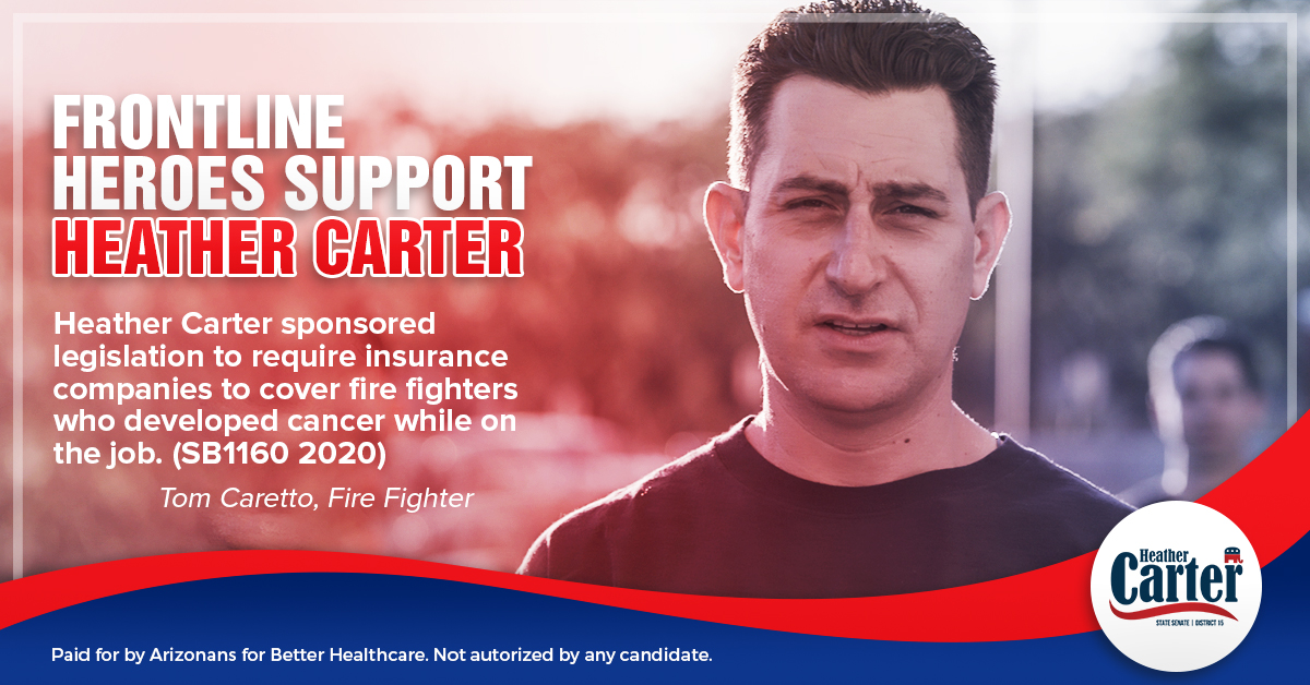 State Senator Heather Carter has been endorsed by Arizona doctors, nurses, hospitals and fire fighters. Request a Republican primary ballot today. Visit azballot.vote.