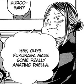 Hey wanna know something fun? 

Kenma, tendou, and tsuki were the three smallest eaters in hq, food has huge ties to drive and desire and striving to Do More.

Now we have Kenma gorging on paella and tendou in the food industry, not to mention tsuki wanting to go to the olympics. 