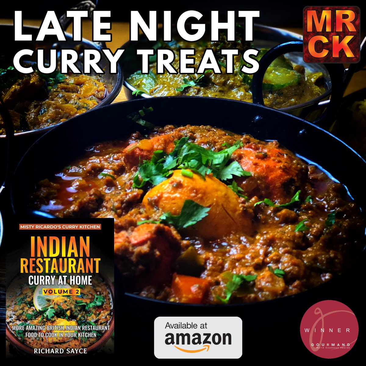 MistyRicardo's tweet photo. Nightime or Daytime, there are lots of cheeky & delicious recipes in the Gourmand award-winning Indian Restaurant Curry at Home Volume 2. Check out reviews @ https://t.co/NTJASVYyMe
#currynight #cookbook #indianrestaurant #curryathome #fakeaway #indianfood #foodie #nomnom #recipe https://t.co/YuowWSFe6P