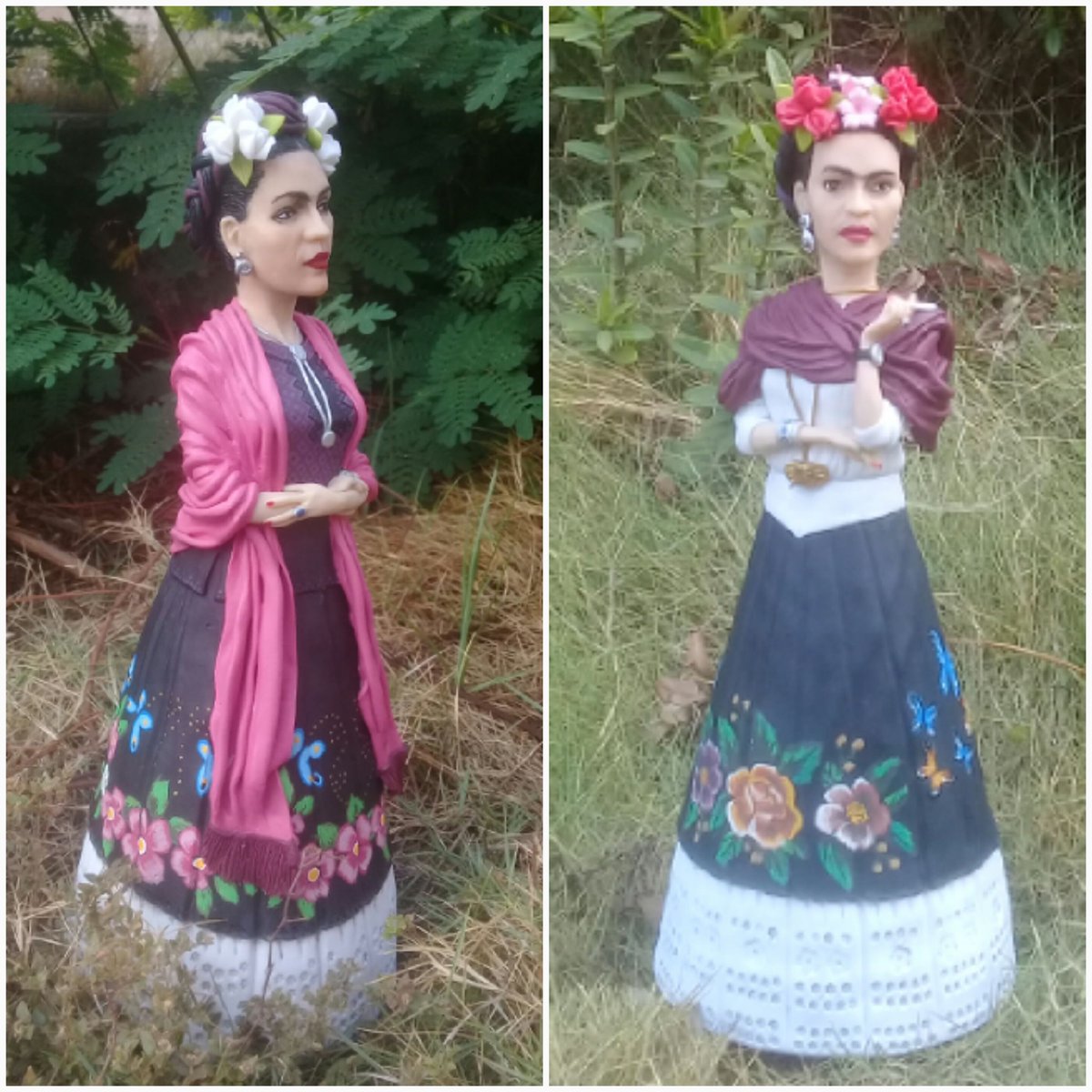 giovannyartes's tweet photo. Frida Kahlo. 30 cm de alto. Arte elaborado en masa flexible. #FridaKahlo #artefrida #fridastyle #talentovenezolano https://t.co/ml6L6tT6N9