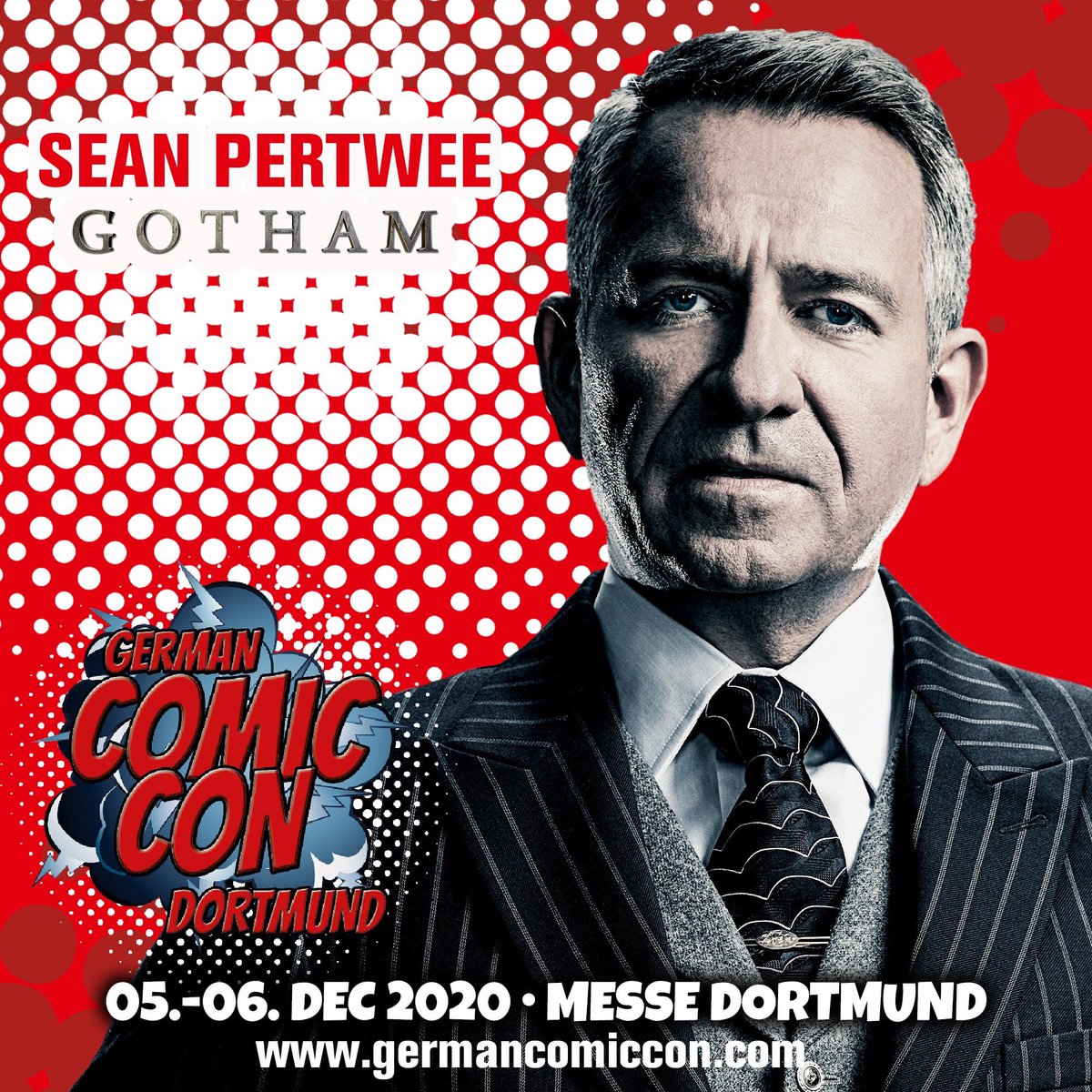 GermanComicCon's tweet photo. German Comic Con Dortmund am 5-6 Dezember 2020 in der Westfalenhalle Dortmund
Tickets: https://t.co/thgzKFcruX
Get ready for the amazing Sean Pertwee at German Comic Con Dortmund, 5-6 December.
Photo Op Early Bird: 35 Euro
Autograph Early Bird: 30 Euro https://t.co/GibHnzmwlB