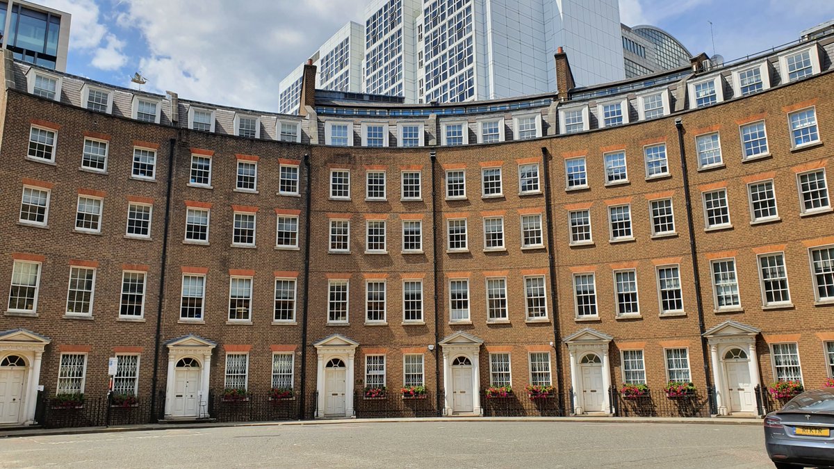 After crossing at Tower Bridge, I dive down Hammett Street to get away from the traffic. Behind this little crescent of housing lies a little hidden secret – a section of the Roman London Wall.