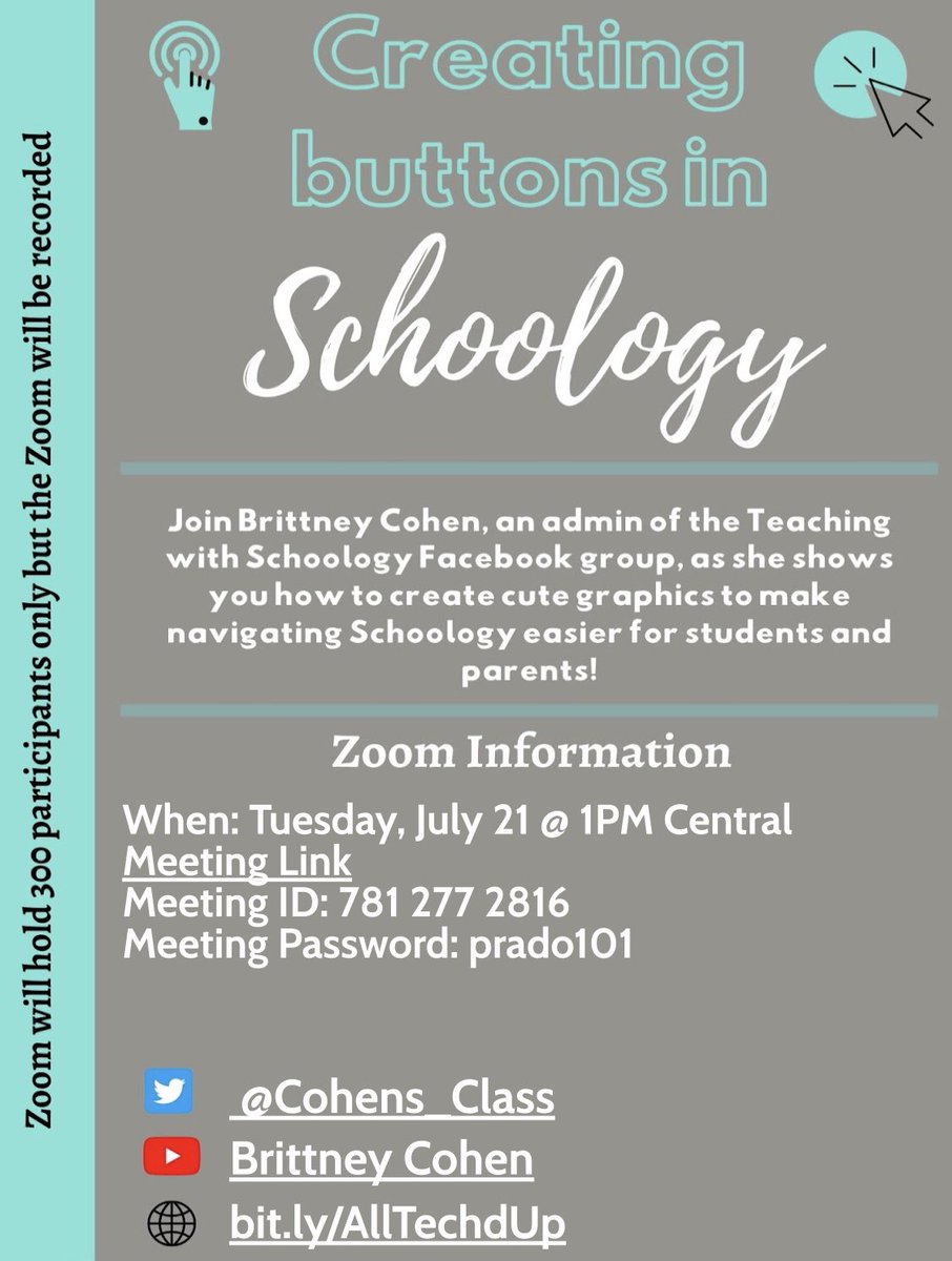 MsBritton_'s tweet photo. #5. There will be free webinars that will discuss @Schoology for any teachers that are interested in learning about this platform. #ED505 https://t.co/rr3jTfGv94