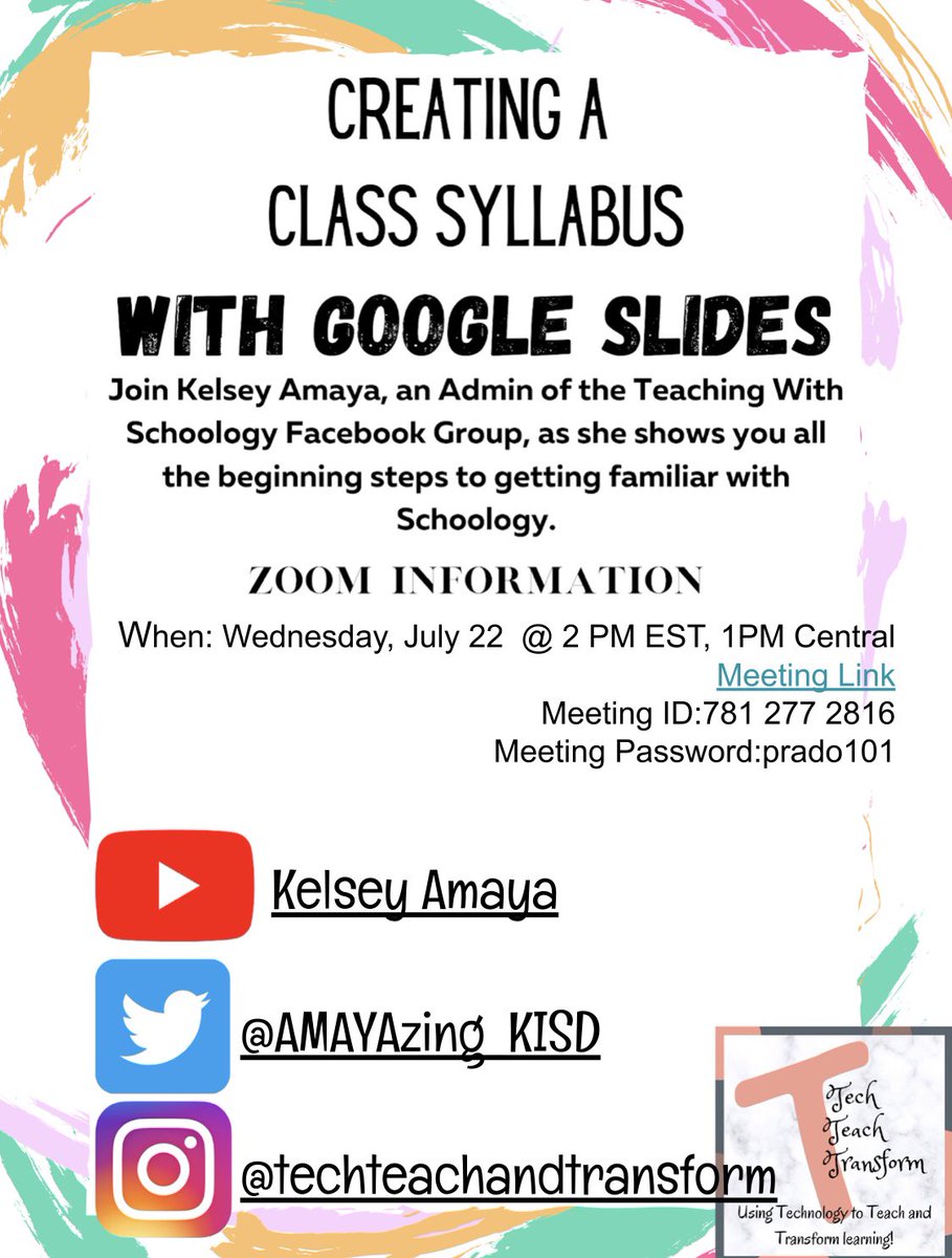 MsBritton_'s tweet photo. #5. There will be free webinars that will discuss @Schoology for any teachers that are interested in learning about this platform. #ED505 https://t.co/rr3jTfGv94