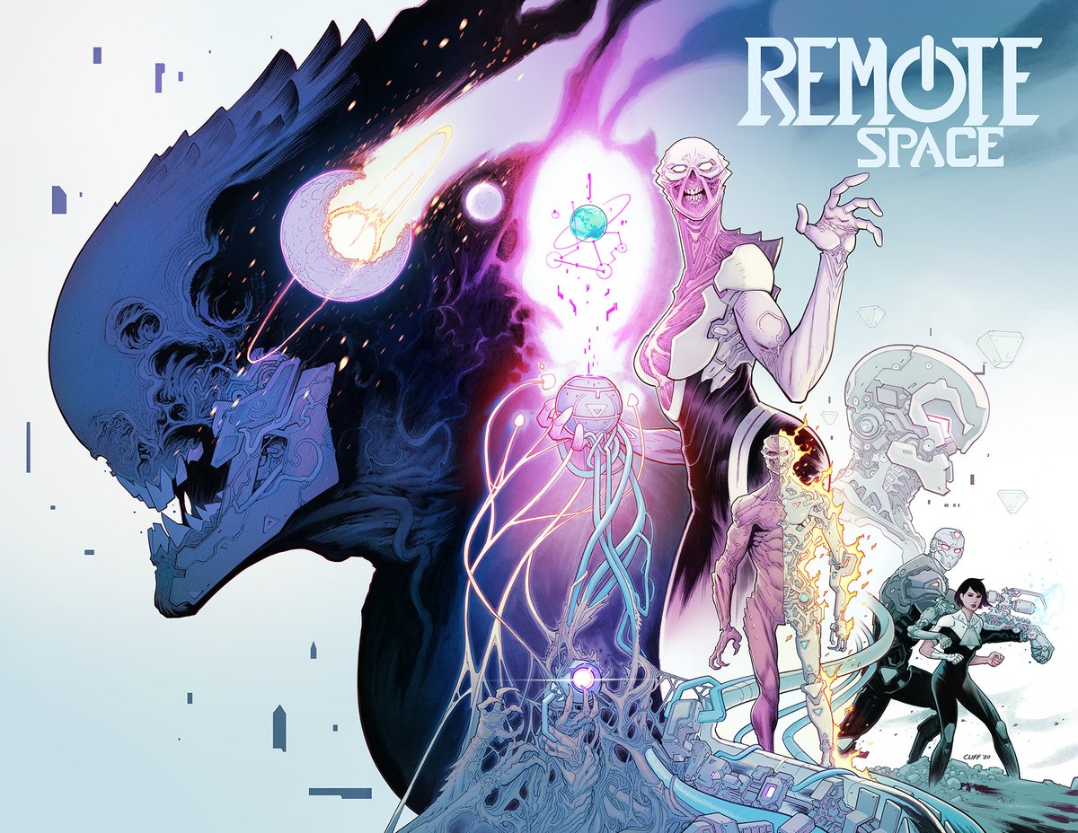cliff_rathburn's tweet image. cover to my book called Remote Space issue 1.
