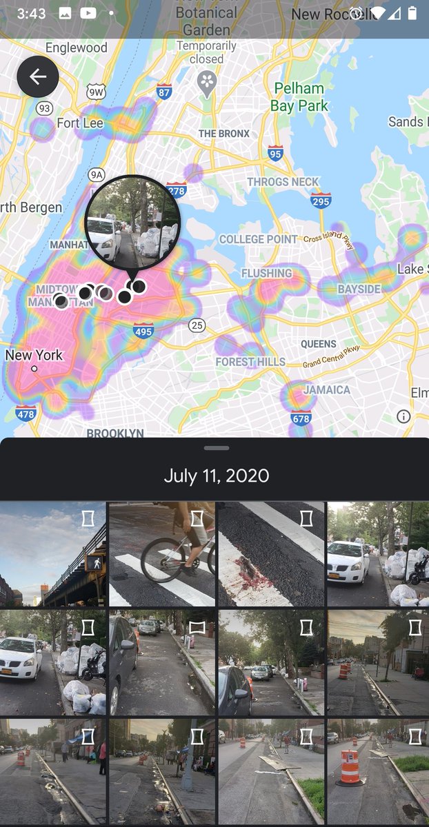 twowheelsg's tweet photo. I #geocoded some pictures and have a #heatmap. Ready for highly specific #visionZero street engineering #bikeNYC #bikeNY #bikeLI debates !
And maybe ready for @Daniel_A_Solow 's next crowdsource party. https://t.co/wVpZt4vfd9