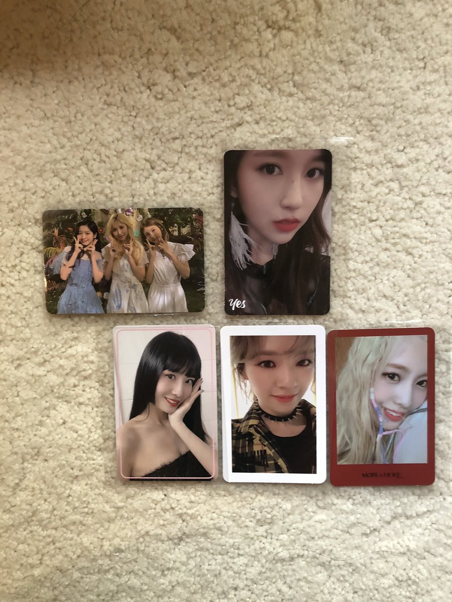 vrra10's tweet photo. WTS/WTT
Various Twice photocards
Trade to my sana wishlist/equivalent 
Or sell for $4 each with free shipping
All available ✅
@Twicetradeonce @TWICE_trades https://t.co/csWFrplhmK