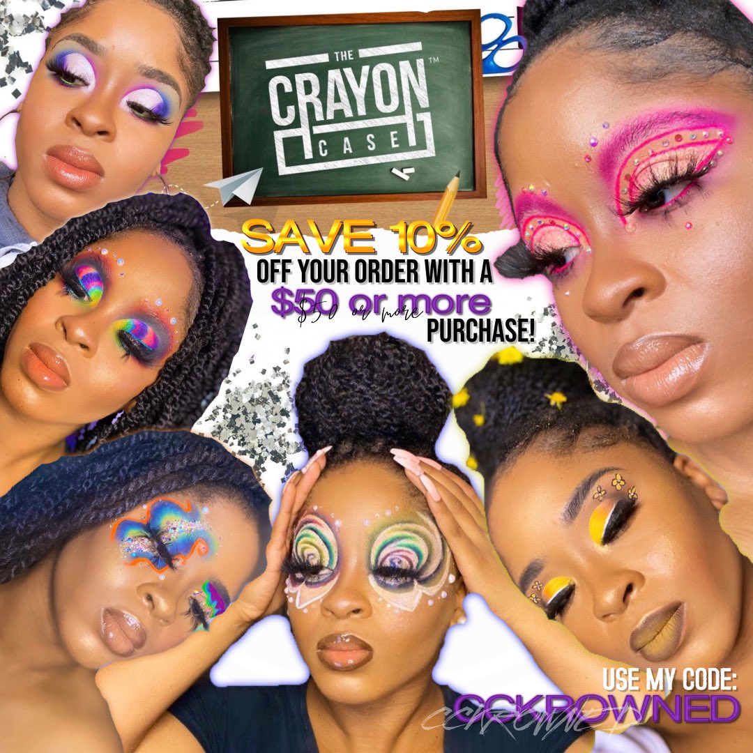 Its_KMcCoy's tweet photo. 🖍🚨 It’s a CUTIE CODE 🚨🖍
.
.
Use code “CCKrowned” to save on your slay supplies when you spend $50+ with @thecrayoncase! 🤗
.
What you waiting for?! Go get those slay supplies! 💁🏽‍♀️The code is valid from 07/15 - 08/14
.
Don’t forget the #theblushbinder drops 08/07 at 12am CST ‼️ https://t.co/Awx6QHjwse