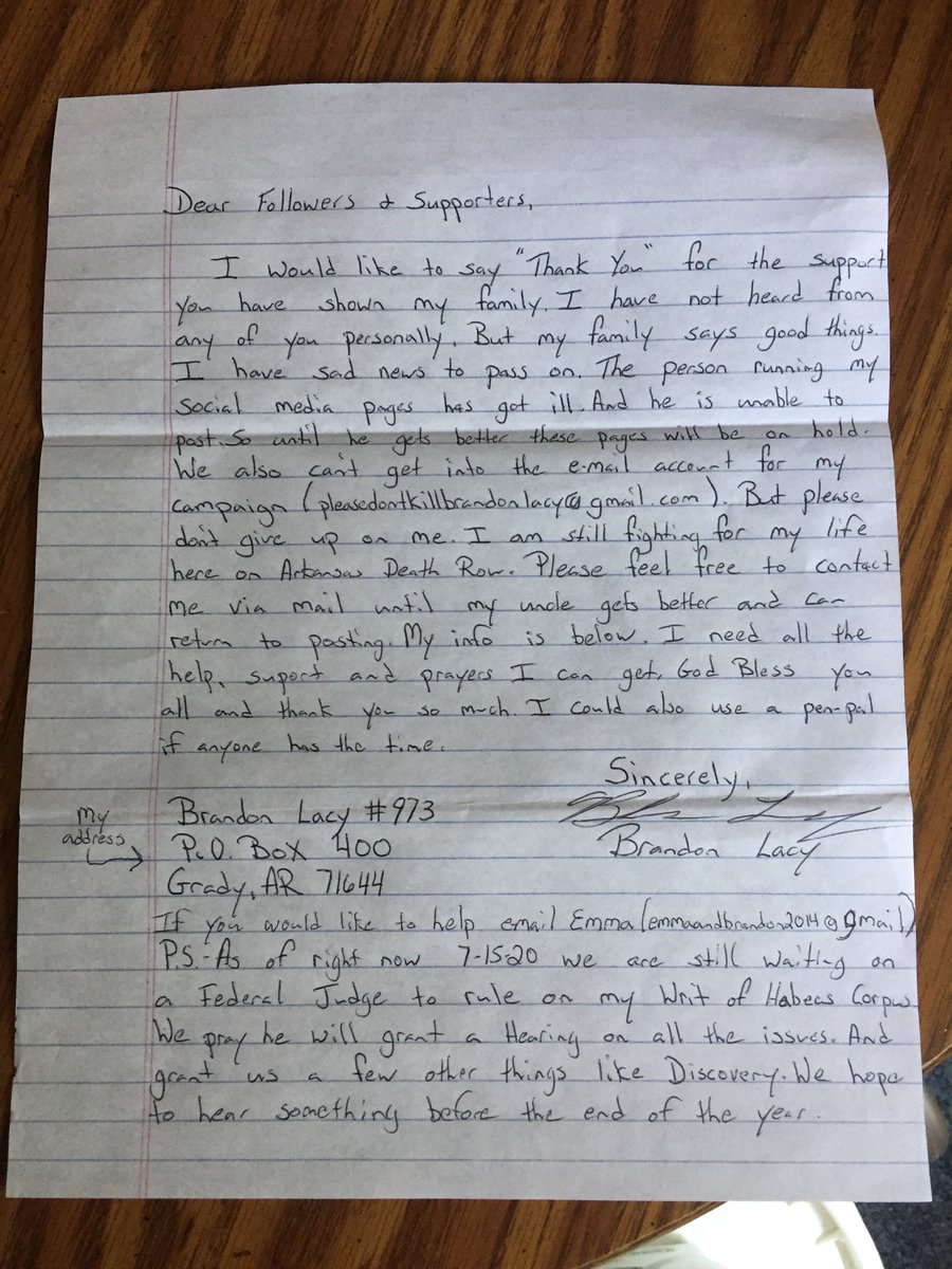 dontkilllacy's tweet photo. Brandon asked me to please post this. If you would like to help email Emma at https://t.co/EbAVB9Ojrf https://t.co/hY7l9ijML3