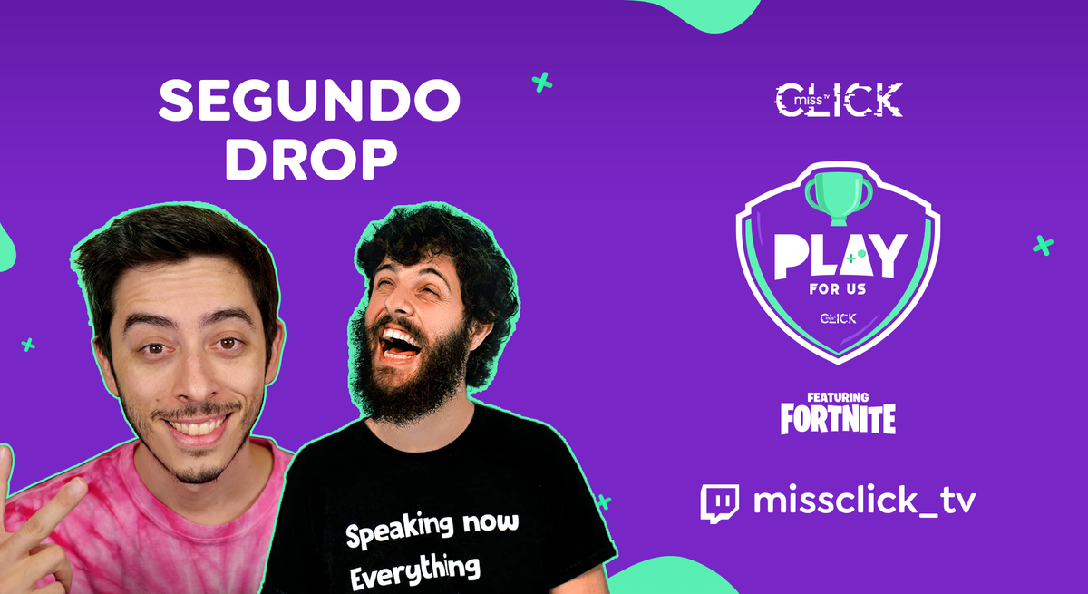 missclick_tv's tweet photo. Agora sim, segundo drop rolando na tela da MissClick_TV!

🗓️18 e 19 de Julho | 15H
📺https://t.co/T4p7SmpXsk 

💰Participe e faça sua doação: https://t.co/NkB4N0LSw5

#playforus #fortnite #epicgames #missclicktv https://t.co/olpoArw5wl