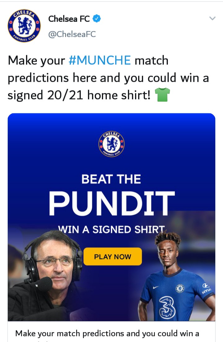 MomaOfficial's tweet photo. Guys please rt till @ChelseaFC  see it 🙏🙏🙏 https://t.co/a5leKBEOFj