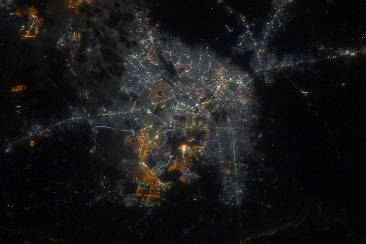 Astro_Doug's tweet image. Night images of Karachi and Lahore, Pakistan.