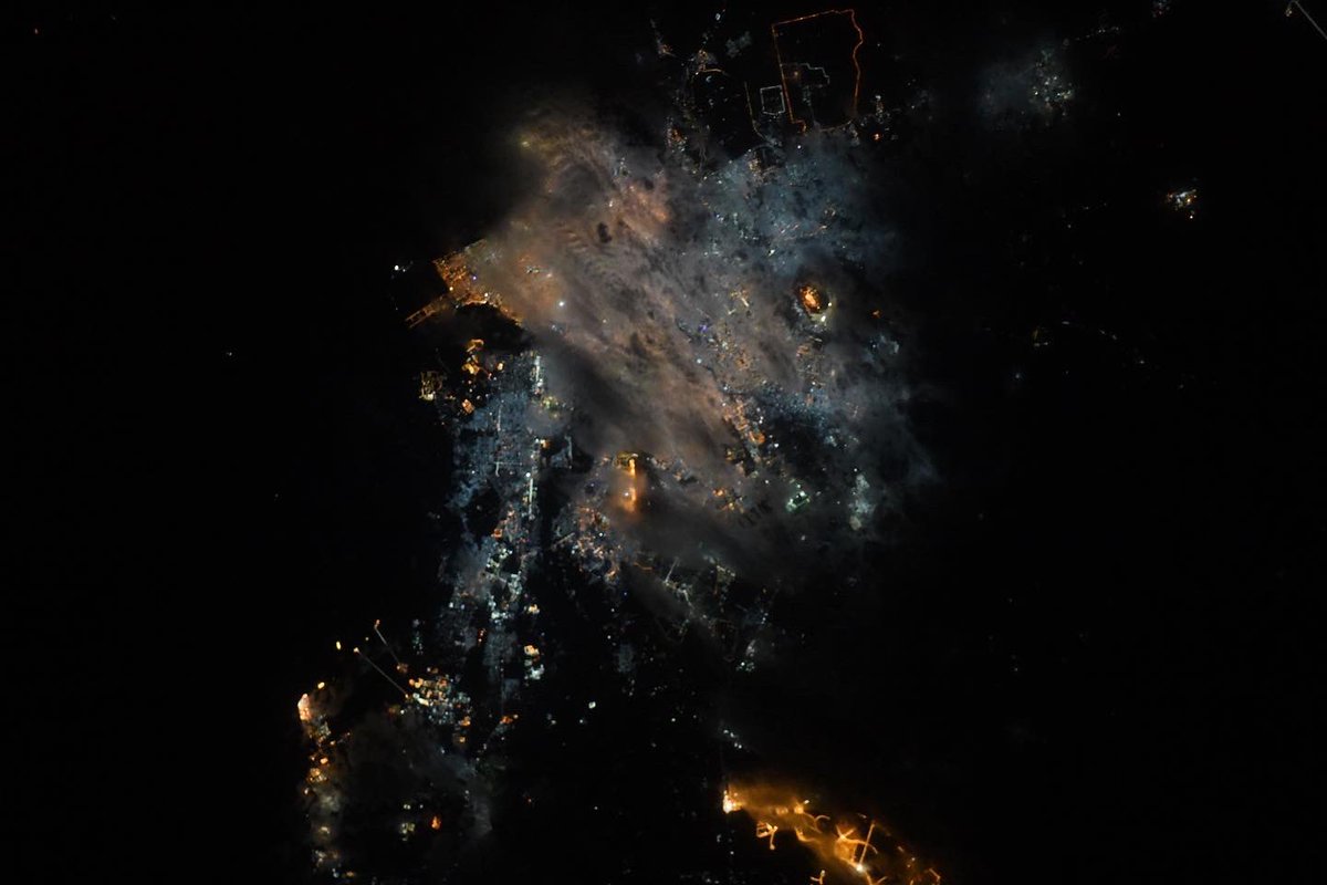 Astro_Doug's tweet image. Night images of Karachi and Lahore, Pakistan.