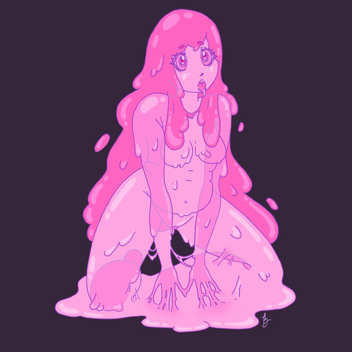 AhegaoMilky's tweet image. My very first monster girl O.C, a Pink Slime 💗 💦
She&apos;s still unnamed but super goopy and cuteeee! 
#monstergirl #oc #pinkslime #nsfw #hentai #slime #slimegirl #milkyahegao #plussize #chubby #chubbyart #nsfwart