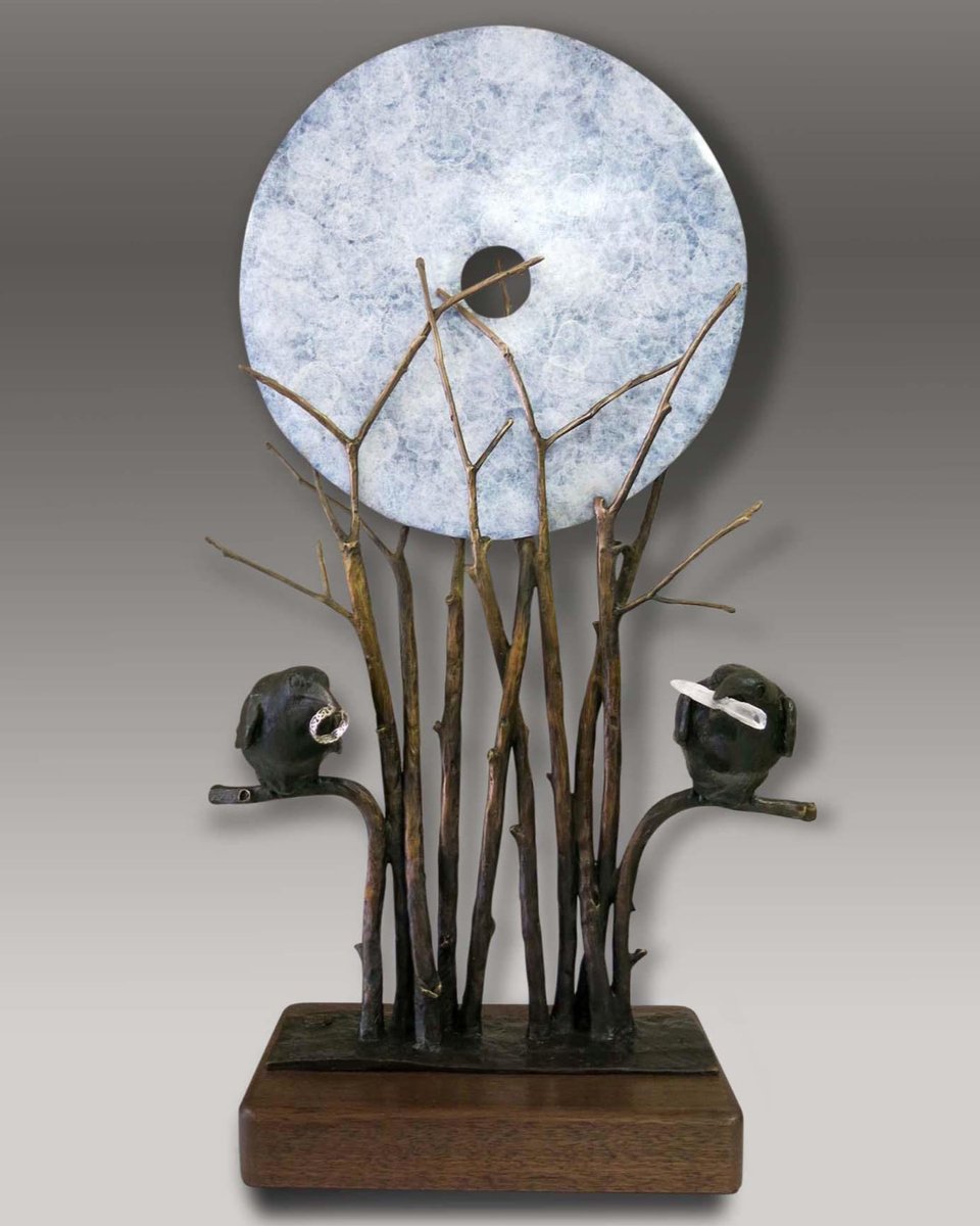 Amwomenartists's tweet photo. On the Cusp of Magic by Deanne McKeown in Making Their Mark: American Women Artists at the Booth Museum. #womensculptors #AWABooth #BoothMuseum #artexhibition #bronze #sculpture https://t.co/FePZdMUdtj
