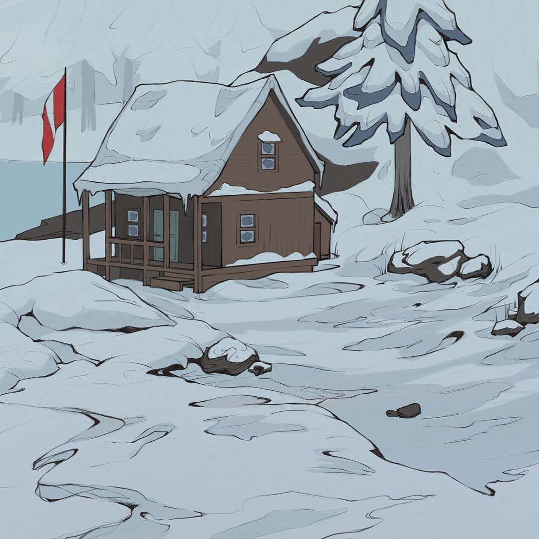 TLDTurkiye's tweet photo. #TheLongDark Sessiz Kıyamet'in çizim çalışması. https://t.co/fMceHomBA9