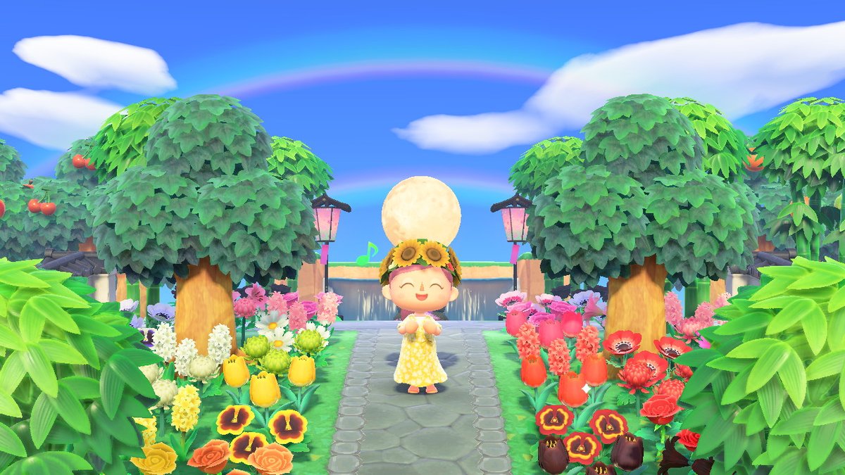 punquin's tweet photo. My first rainbows!  #AnimalCrossing #ACNH #NintendoSwitch https://t.co/Euq9DTFDZu