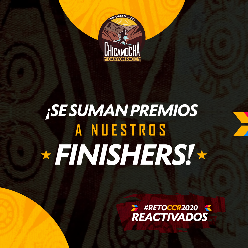 ChicamochaRace's tweet photo. ¡Gran Noticia! 
Se suman nuevas marcas con espectaculares premios para nuestros FINISHER. 
.
.
No olvides tenemos hasta el 20 de Julio para que completes tu #RETOCCR2020 
.
.
.
#ChicamochaCanyonRace #guerrerosdelcañon #CHICAMOCHALOVERS #trailrunning #running #colombia #premios https://t.co/AjD9tyZvFm