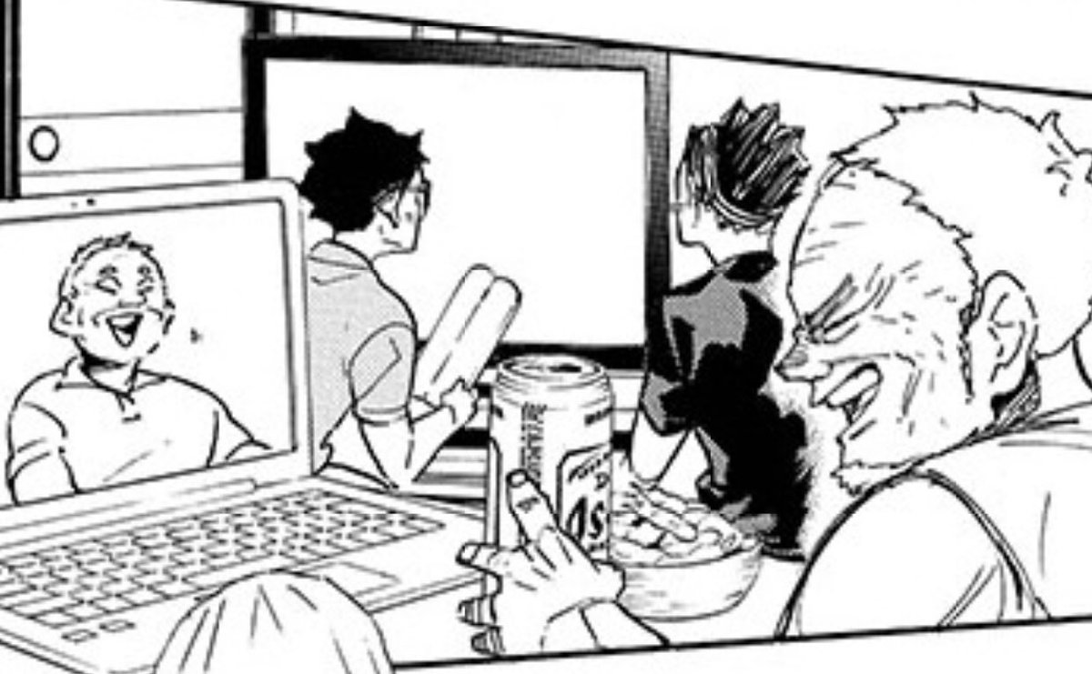 WAIT A SECOND .. . .. ... THIS IS UKAI'S RESIDENCE RIGHT.. .. . TAKEDA AND UKAI JR ARE WATCHING THE OLYMPICS TOGETHER. .. .. IN THE SAME ROOF.. . . NICE.. . 