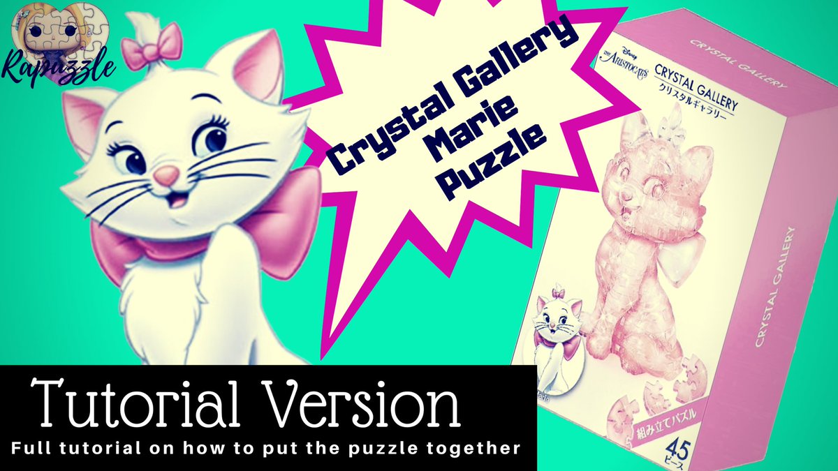 Rapuzzle1's tweet photo. The polls were close but the tutorial version for Marie beat Stitch, just slightly so today’s video is Marie’s tutorial version for the Hanayama Crystal Gallery Puzzle! #hanayama #crystalgallery #puzzle #crystalpuzzle #disney #marie #mariearistocats https://t.co/2CyEUQYWQU https://t.co/Pw9MzLx4hW