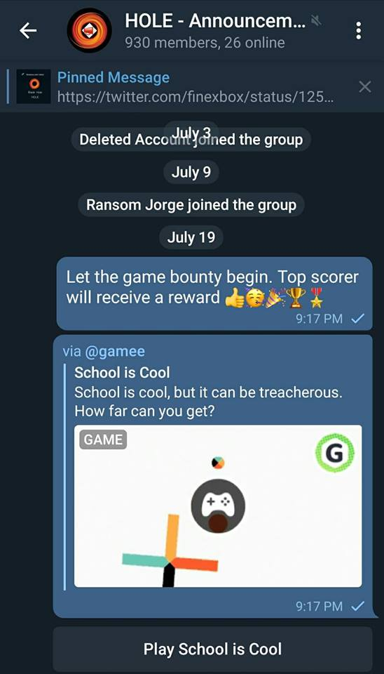 Superblackh0le's tweet photo. Join us with this game bounty and win some 20% deflationary HOLE tokens! https://t.co/IvY7n0Wof6