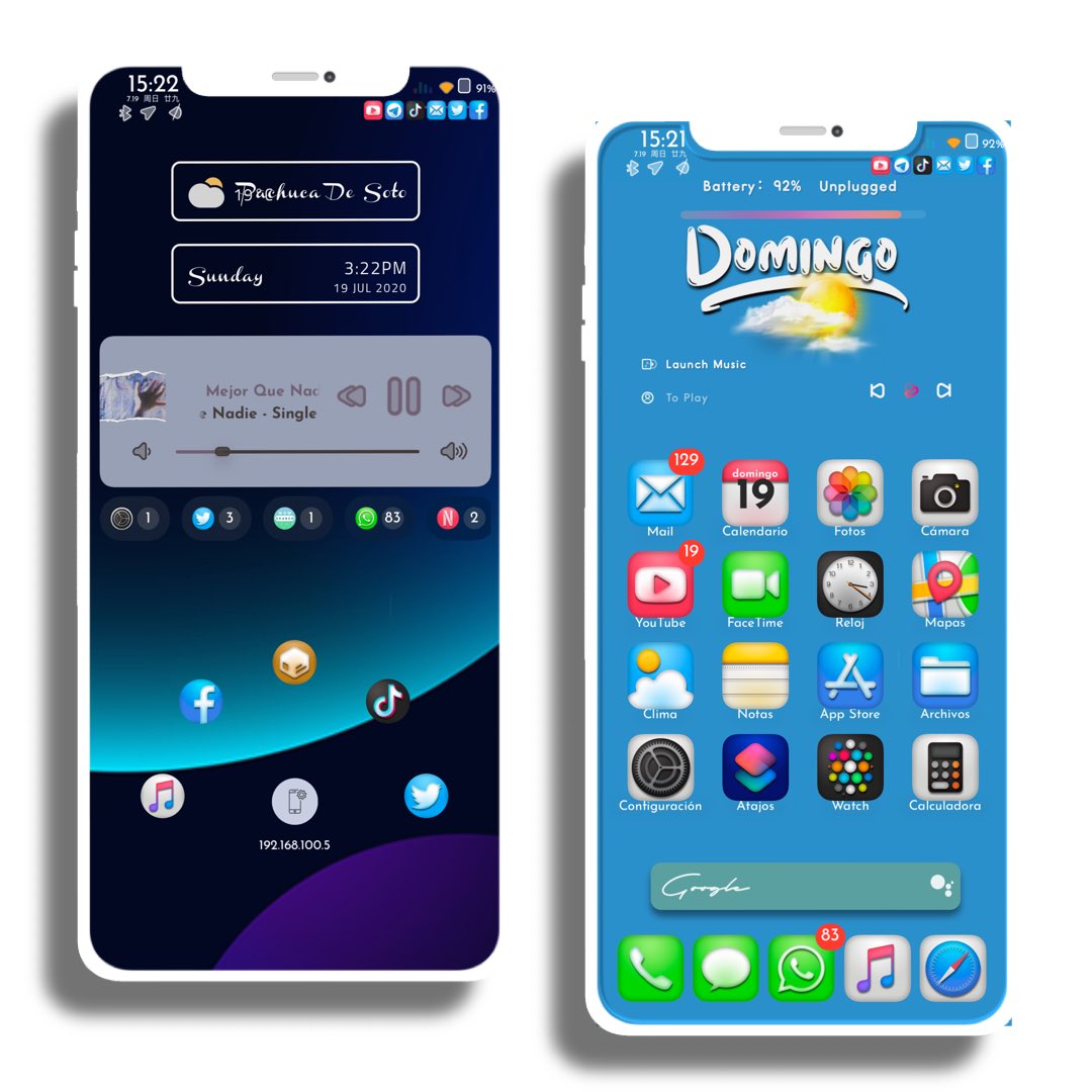 pepes8907's tweet photo. #Setup #ios #nicebarx tema #bigIosur @tykology widget hmsc #IDMWIDGET047 @iDevice_Movies lockscr. #grupi #colorflow #masqmusic @ProfeJuAntonio gracias por el concurso grandioso tema @tykology https://t.co/v34FfQE9oM
