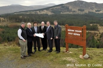 Launched in 2013 by taoiseach Enda Kenny it offered a "15 year restoration period during which the plantation forest will be remodelled with native pine & deciduous trees, drainage channels blocked, invasive rhododendron cleared & infrastructure removed... https://www.wildeurope.org/wild-nephin-forestry-restoration/