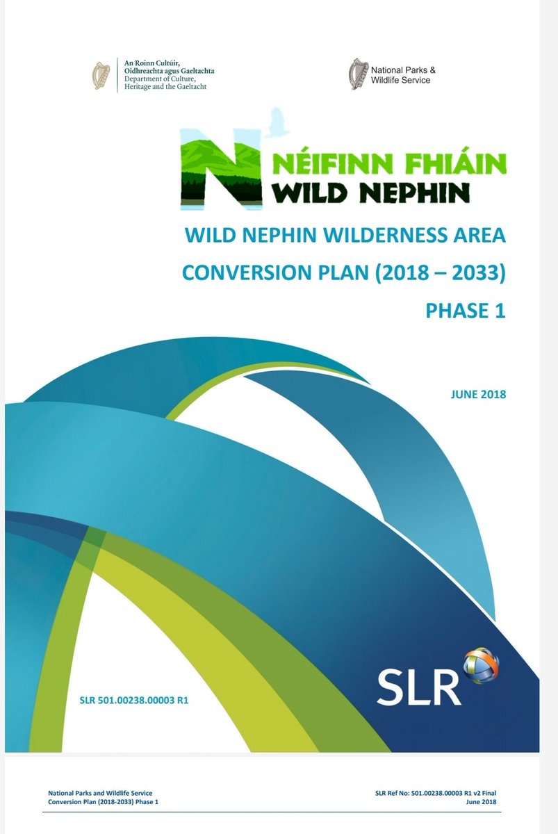 In 2018 the 'Wild Nephin' area (purple) was added to to the Ballycroy National Park (green) so it's now massive. That year also saw the production of a 'Conversion Plan'... which was only released to me under a Freedom of Information request. The plan is not bad...