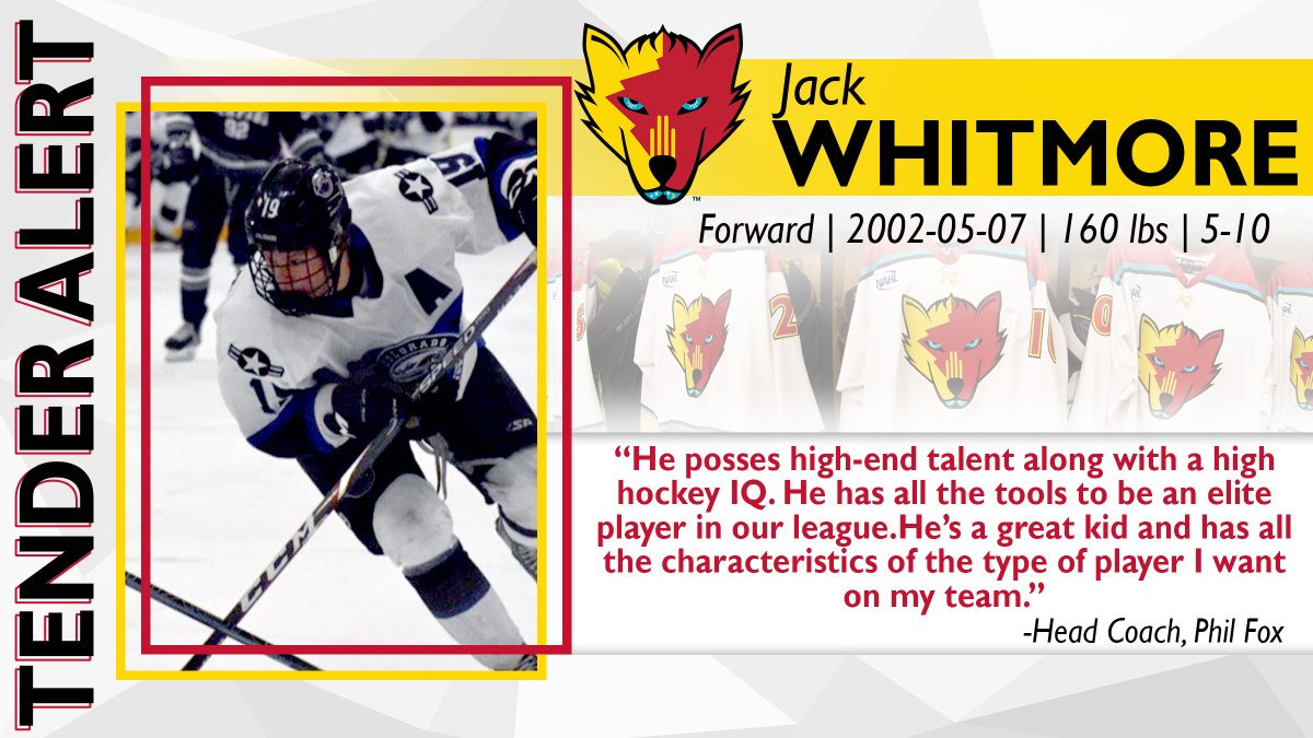 New Mexico Ice Wolves (@nmicewolves) on Twitter photo Following a great pre-draft camp in Colorado, the Ice Wolves signed a tender agreement with Jack Whitmore for the 2020-21 season!
Learn more about the newest Ice Wolves tender here: nmicewolves.com/ice-wolves-ten… Following a great pre-draft camp in Colorado, the Ice Wolves signed a tender agreement with Jack Whitmore for the 2020-21 season!
Learn more about the newest Ice Wolves tender here: nmicewolves.com/ice-wolves-ten…