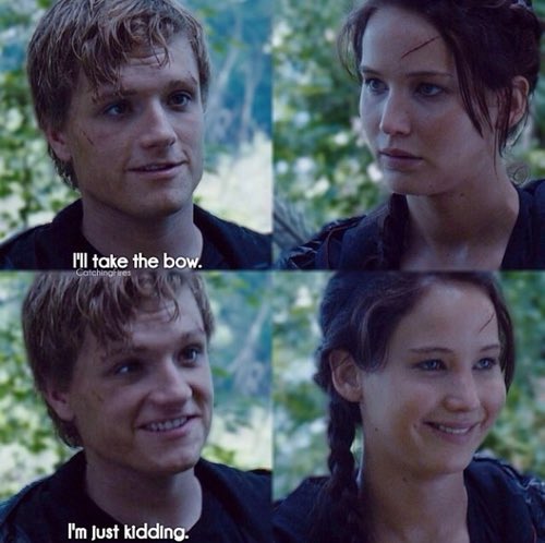 joking with her to give him the bow ... PLS