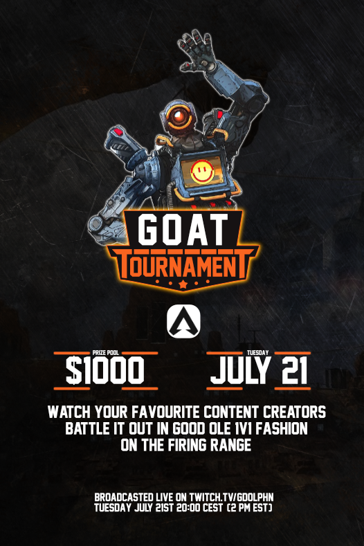 gdolphn's tweet photo. It's happening! Excited to announce this 1v1 community tournament on Tuesday!👉❤️RT for awareness. Competitors please join the Discord attached in the interest form in order to check in on Tuesday and post your results. https://t.co/jNh2DUoyJu