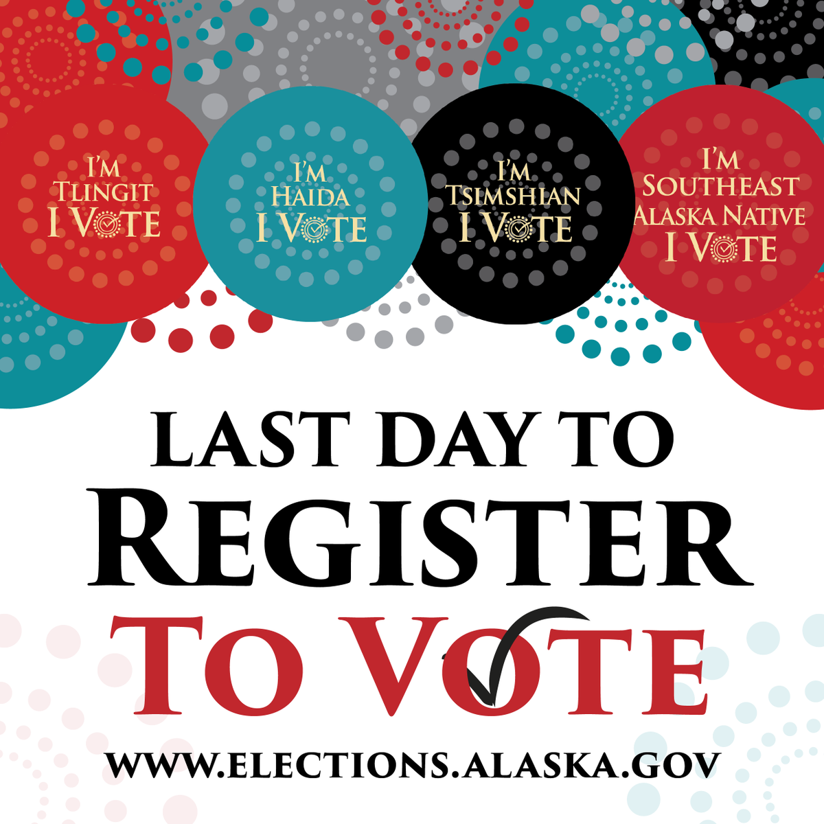 tlingithaida's tweet photo. Are you a registered vote or do you need to update your voter registration? The deadline is today to register for Alaska’s Primary Elections! Update your voter registration today at https://t.co/GfE47t4A5o
#VotingForOurFuture #OurVoteOurValues #GOTNV https://t.co/yhUihiMmoc