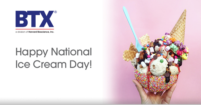 BTX_HAI's tweet photo. Happy National Ice Cream!  Did you know the BTX ECM 830 was used to create an ice cream enriched with calcium-loaded probiotic bacteria to slow melting rates?  Read the paper here: https://t.co/6287ssPpsj

#nationalicecreamday #calcium #probiotic https://t.co/GRS4C0qeOI