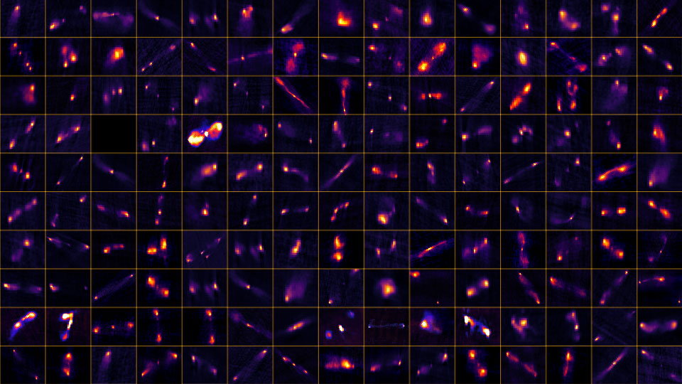 TheNRAO's tweet photo. This image compiles 150 #VLASS images from the first part of our all-sky radio survey. This extragalactic census will help astronomers identify the precise location of radio transients, measure magnetic fields in our galaxy+, and study radio emission from active galactic nuclei. https://t.co/qMyrY4m9a6