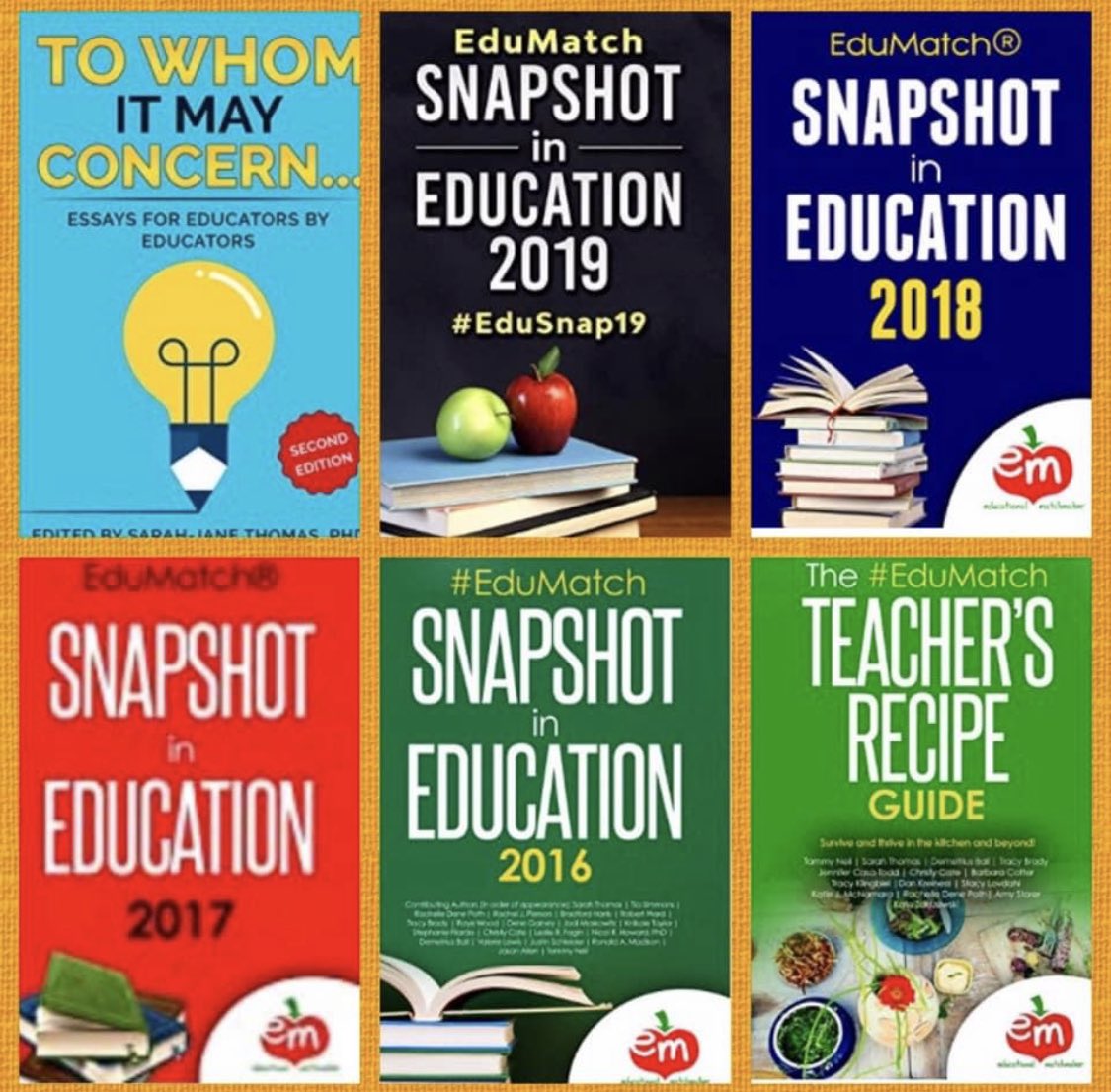 rethinktolearn's tweet image. Thanks to @EdumatchBooks all #RethinkLearningSummit attendees will receive a copy of these books. Thanks, EduMatch!