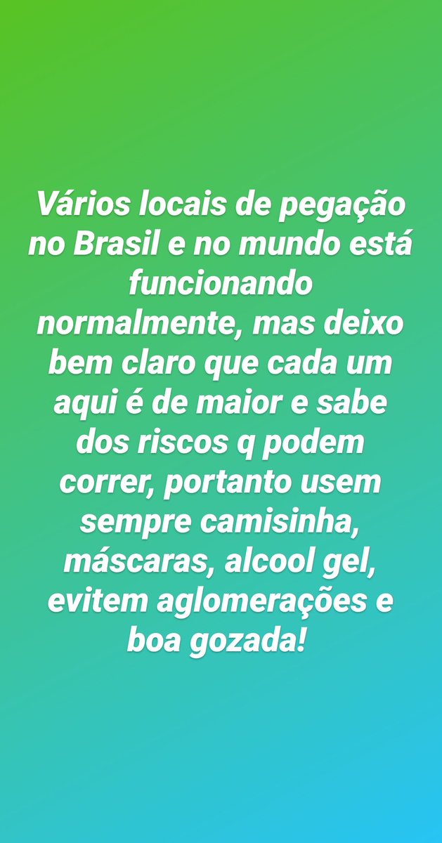 Locais de pegação tweet media