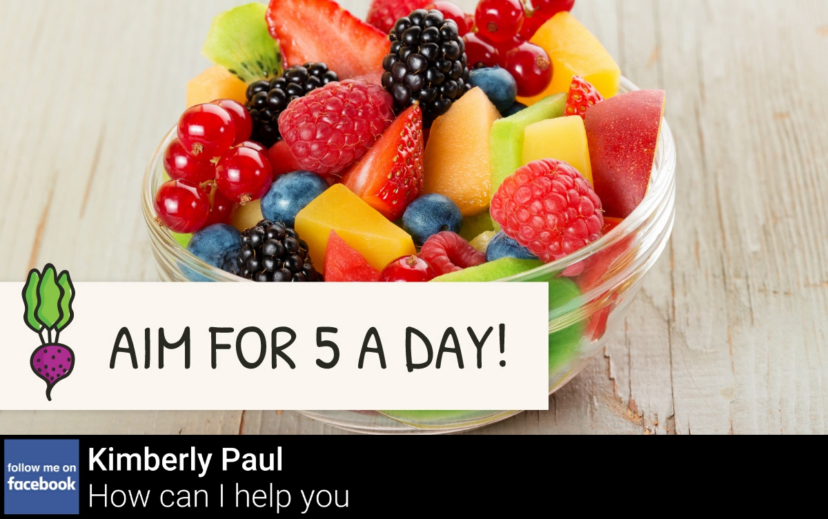 kimpaul's tweet photo. Very few of us are eating enough fruits and veggies. For better health, you want to aim for 5 portions per day! https://t.co/J9ixlNSJka