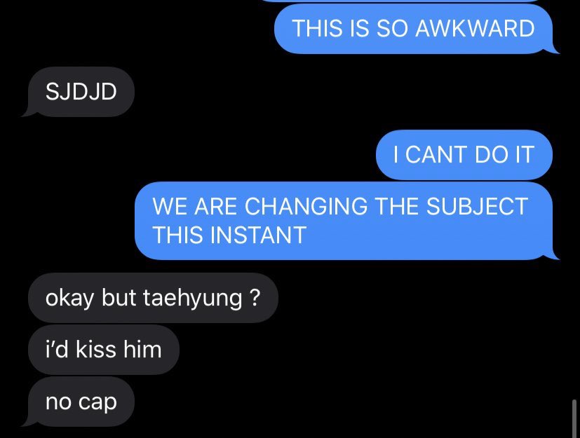 btsraynuh's tweet photo. so I was texting a boy from tinder and he turned out to be an ally THIS IS HOW I EXPECT ALL MEN TO REACT TO MY BTS MEMES FROM NOW ON https://t.co/OFVOM11hGw