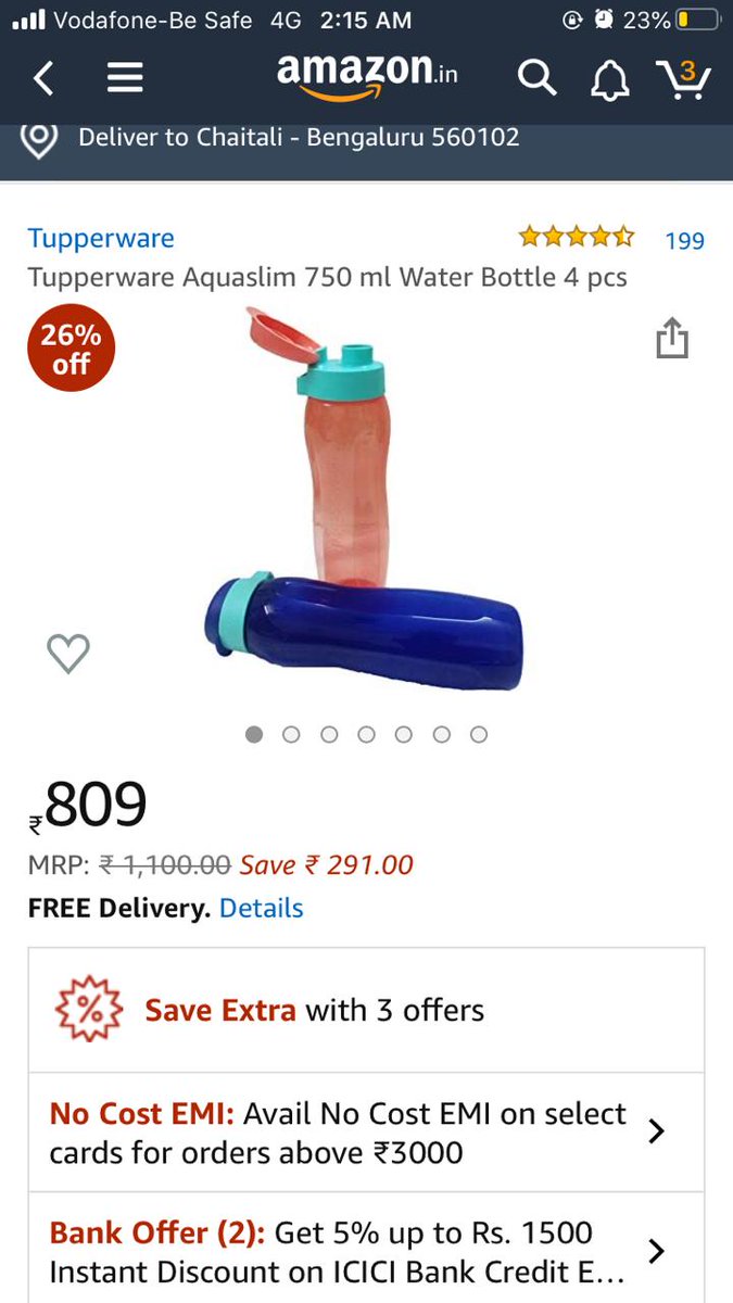 LabhSamir's tweet photo. Hey @amazonIN mana ki prime wale ameer hain , par aise to mat looto yaar.... Price bhi jyada delivery time bhi jyada . So disappointed 😔
#AmazonIndia #AmazonAnalyticsLoots
#JagoGrahakJago https://t.co/alRQuMTf6q