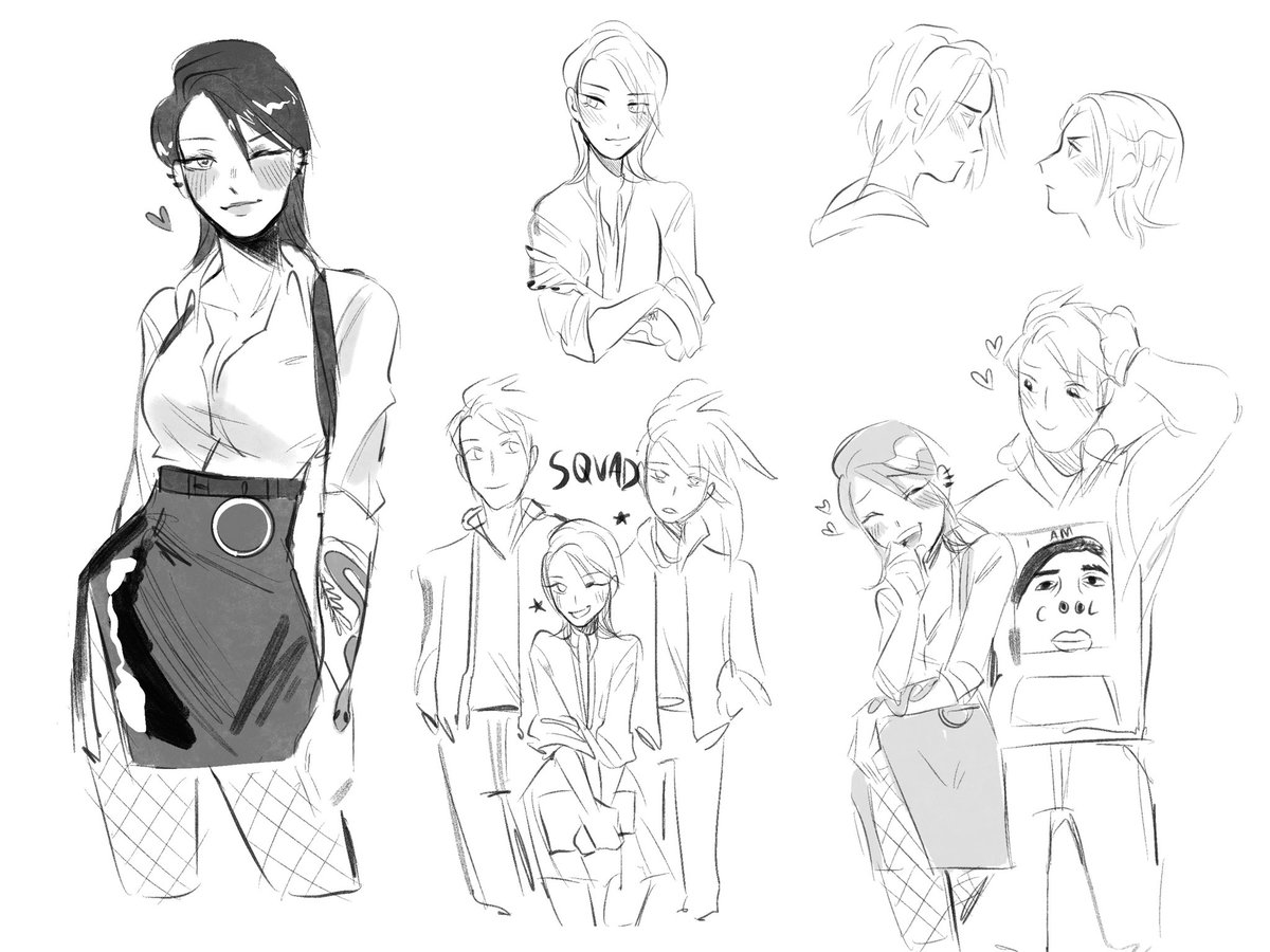 Playing monsterhearts with the best gays in the world and I'm in love w my girl Citrus....
Pick ur ship - fluffy, angsty, or flustered