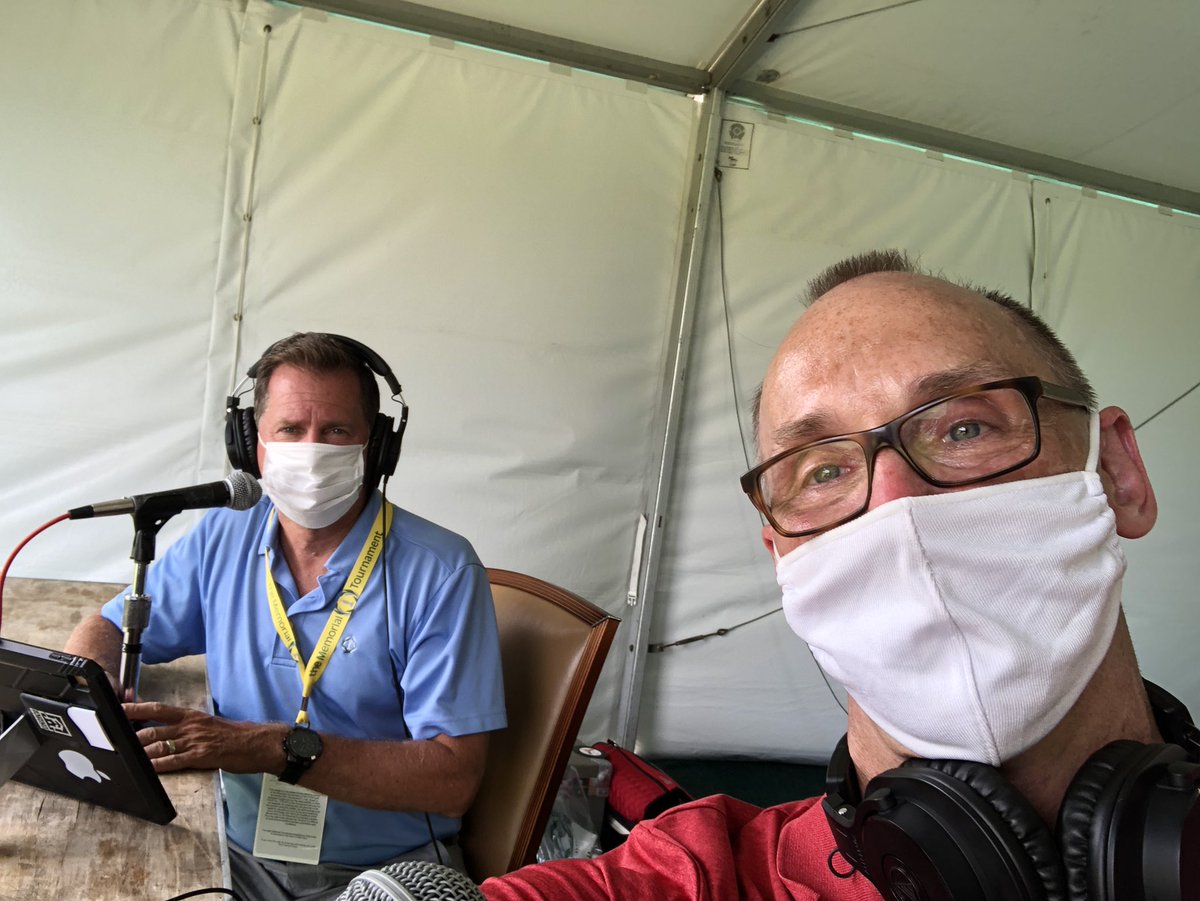 MattMcCoyRadio's tweet photo. Been a lot of fun working with @mistergolf Ray Hustek this weekend. An unusual @MemorialGolf for sure, but hey—-that’s 2020 for ya. https://t.co/AxLghn341w